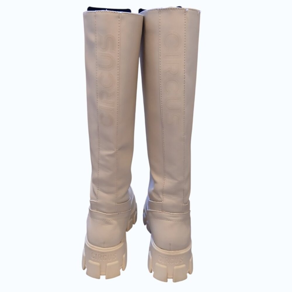 CIRCUS by Sam Edelman Ivory Knee-High Platform Boots - Picture 7 of 16